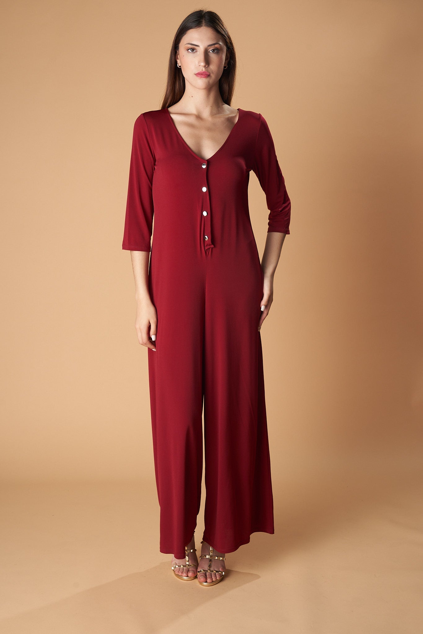 3/4 SLEEVE JUMPSUIT