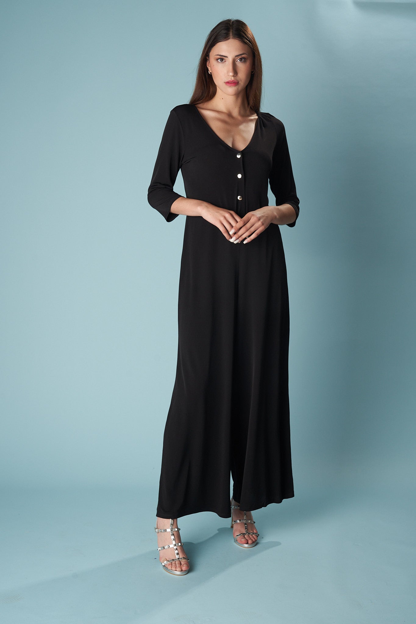 3/4 SLEEVE JUMPSUIT