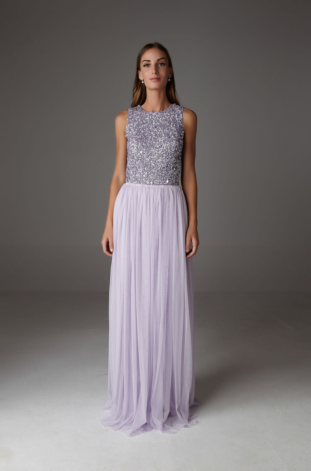 FALDA MAXI INES LILA