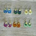 Enameled earrings