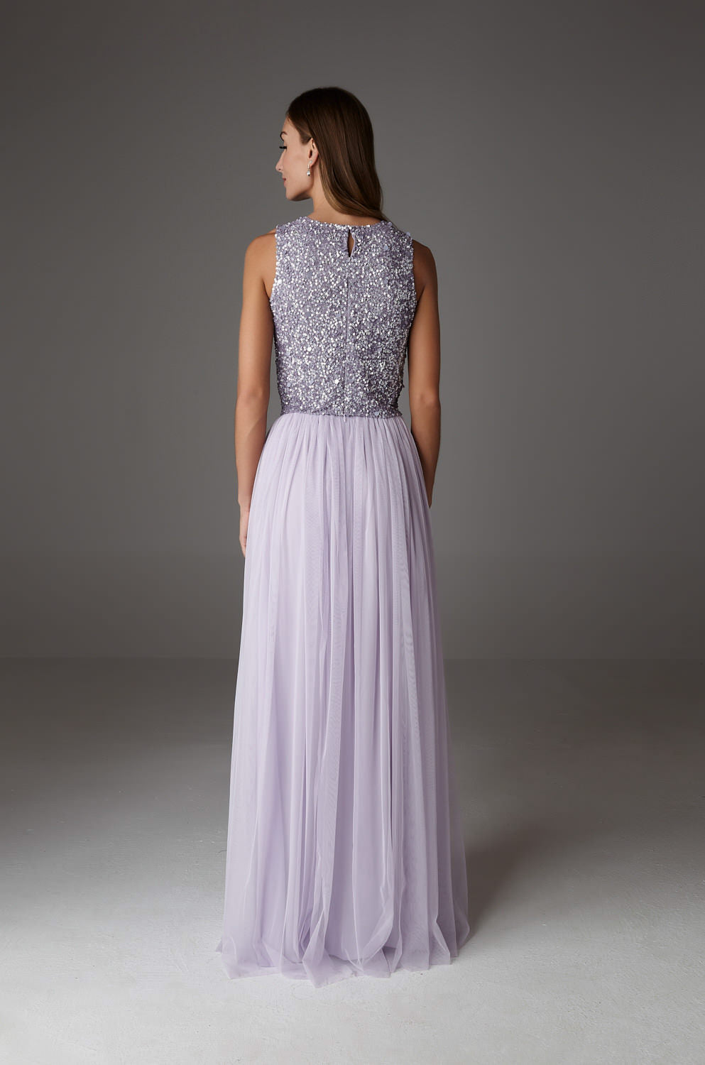 FALDA MAXI INES LILA