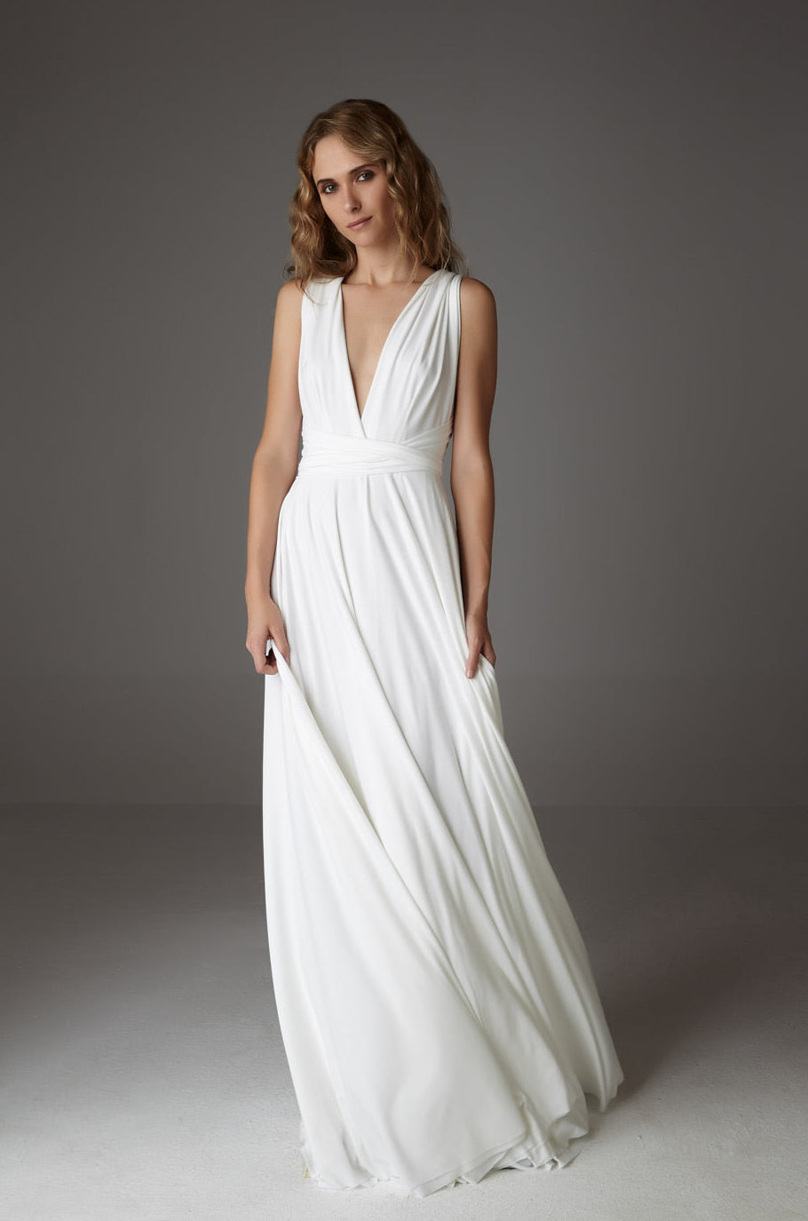 VESTIDO LARGO INFINITY NOVIA (SIN FORRO)
